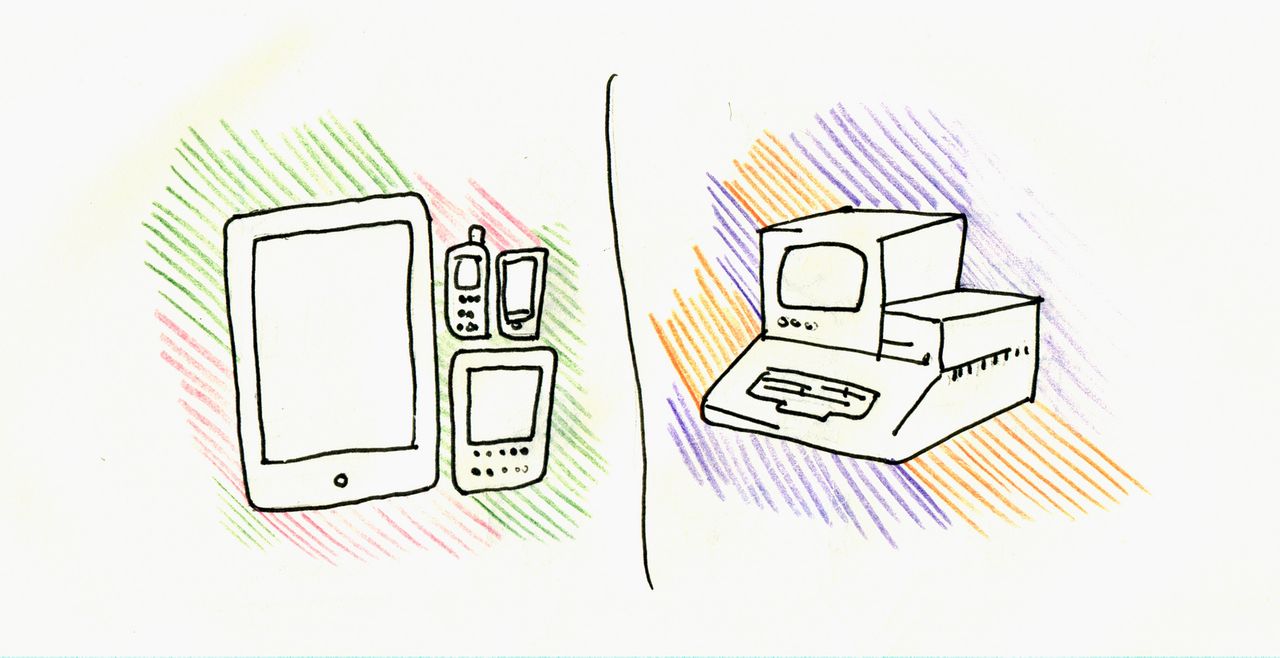Computers in 1980s and 2010s