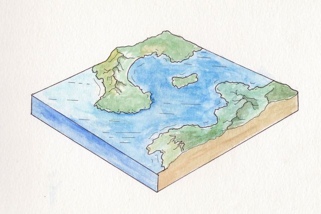 The watercolored version