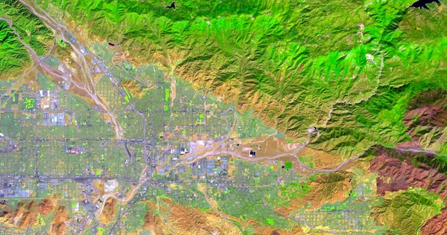 Landsat imagery of San Bernardino County