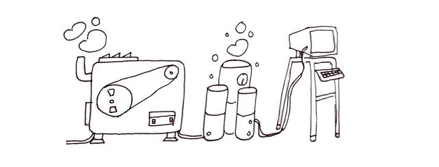 Illustration of machines