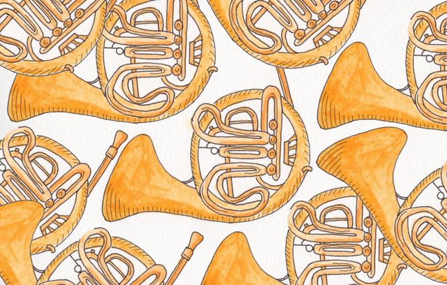 A lot of french horns.