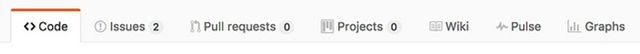 GitHub's site header, including Issues, Pull Requests, Projects, Wiki, and Pulse