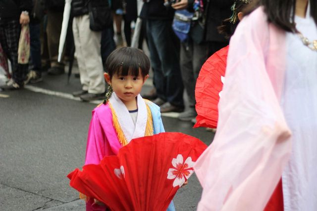 little boy at festival