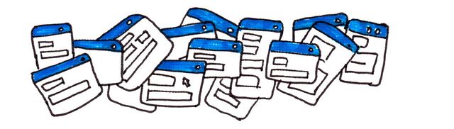 Illustration of web pages