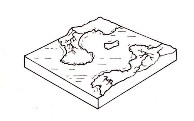 The linework after being blurred and contrast-corrected